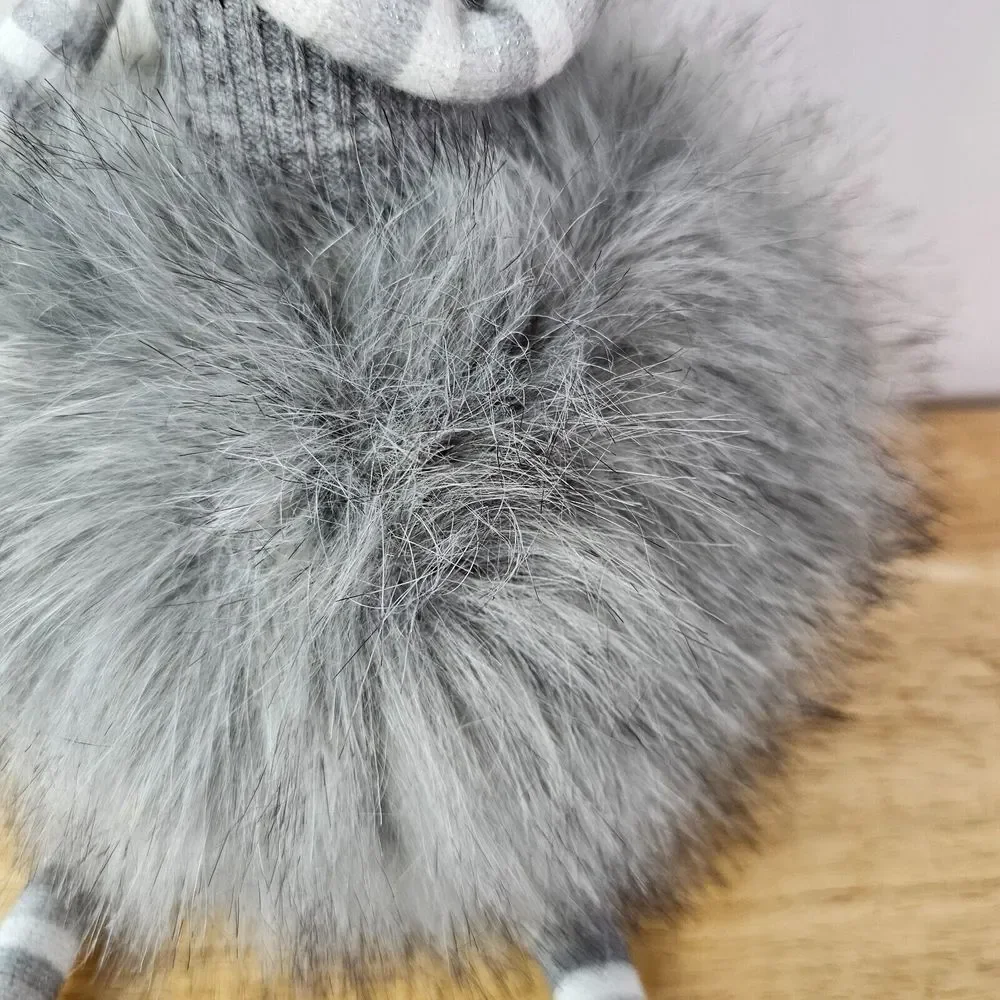 Faux‎ Puff Skirt Gray Doll Fairy Holiday Christmas Home Decor Beanbag